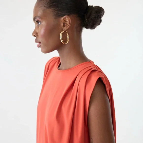 GSTQ T-Shirt Dress Rose Sleeveless Sheath Mini Dress for Cocktail - Picture 5 of 6